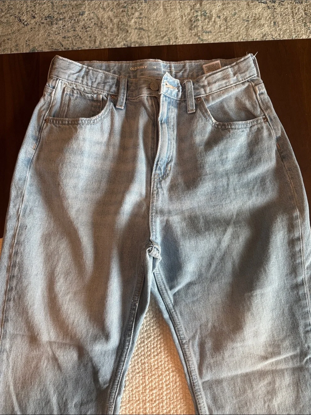 Old Navy Light Blue Straight-Leg Girls Jeans